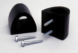 GATE TRAVEL STOPS - A set of durable rubber mechanical stops to provide the automatic gate system with a open/close reference point.
