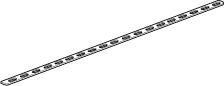 GDT 200 FIXING STRIP - Steel perforated strip to provide a convenient fixing solution when securing the GDT 200 from the garage ceiling.