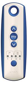 TELIS 4 SOLIRIS RTS PATIO - Remote control handset for outdoor use, for control of Somfy radio technology enabled awnings and associated sun/lighting functions.