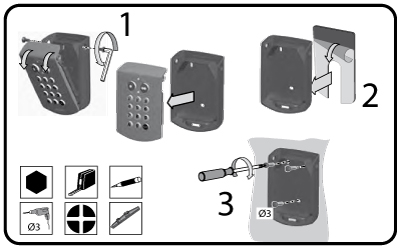 Keypad installation