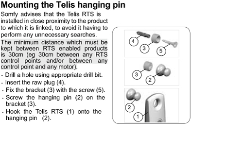 Telis hanging pin
