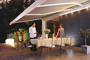 Patio into the night
