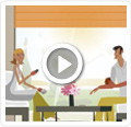 Don’t get up! Motorised blinds enhance your comfort.