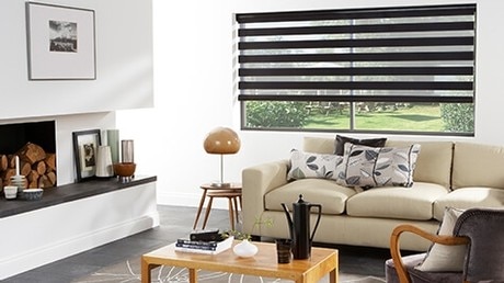 Double fabric roller blinds