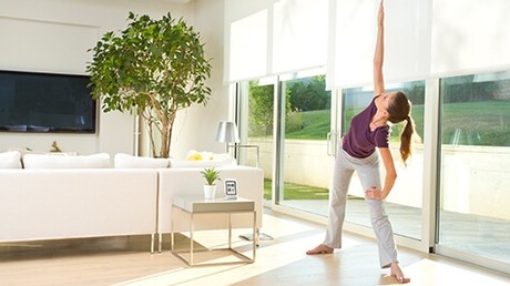 Single fabric roller blinds