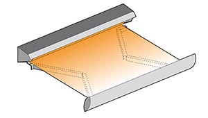 Somfy - awning with semi-cassette