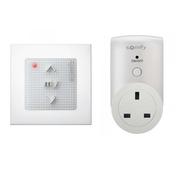 Somfy Light Pack plug and wall switch